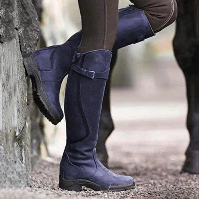Hoge Leren Cowboy Laarzen Voor Dames - Azora