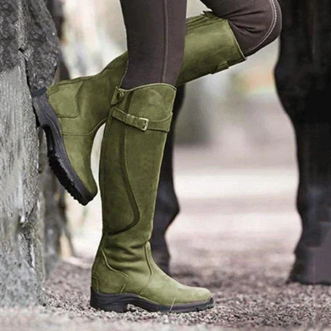 Hoge Leren Cowboy Laarzen Voor Dames - Azora