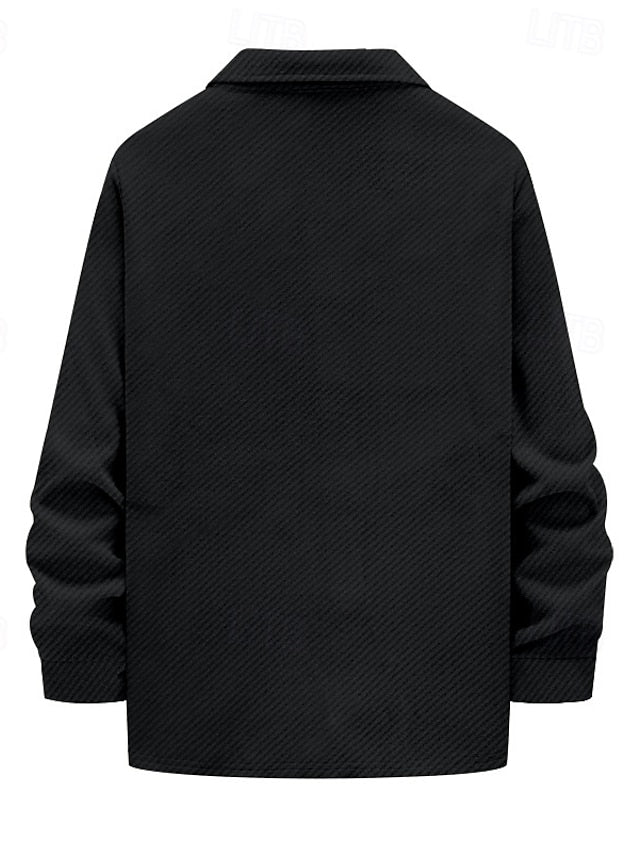 Casual Jacquard Blouse Met Lange Mouwen