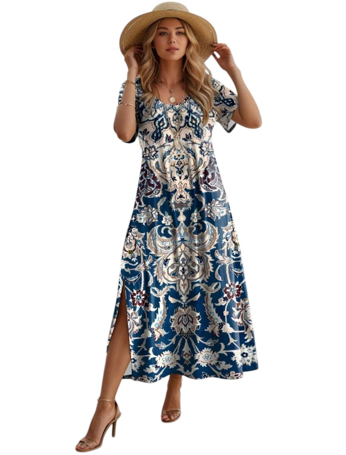 Boho Vintage Zomerjurk Dames
