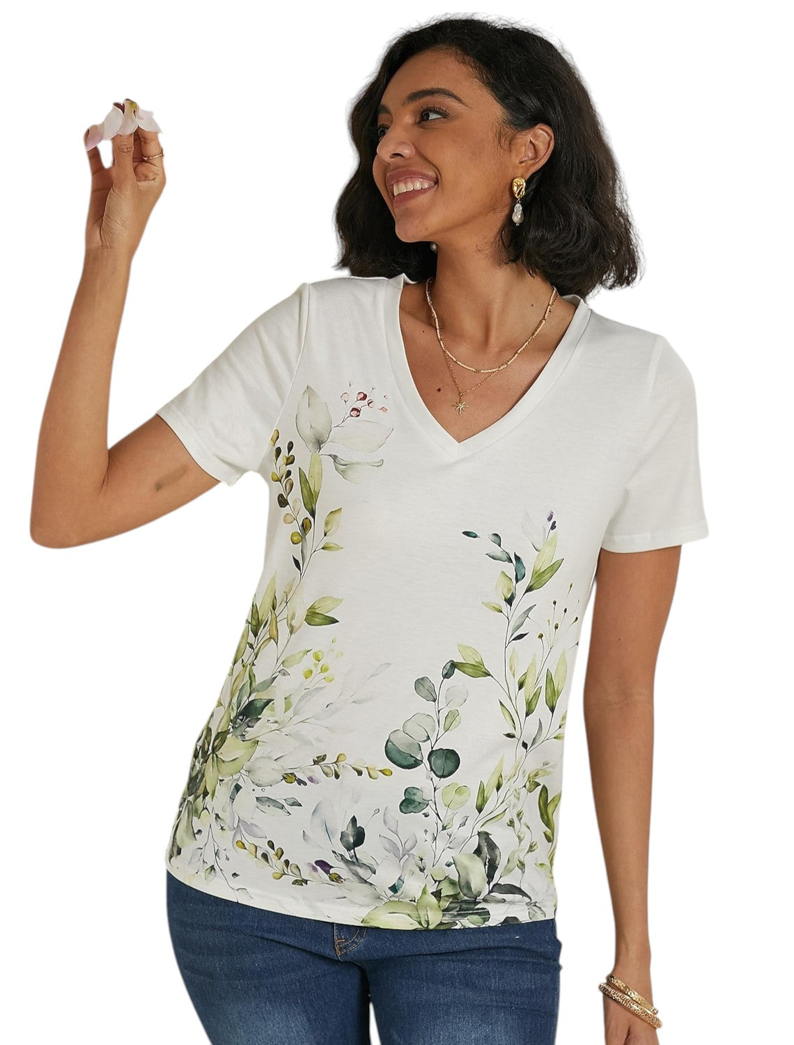 Basic Bloemenprint Top Voor De Zomer