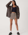 losse oversized leren jas dames