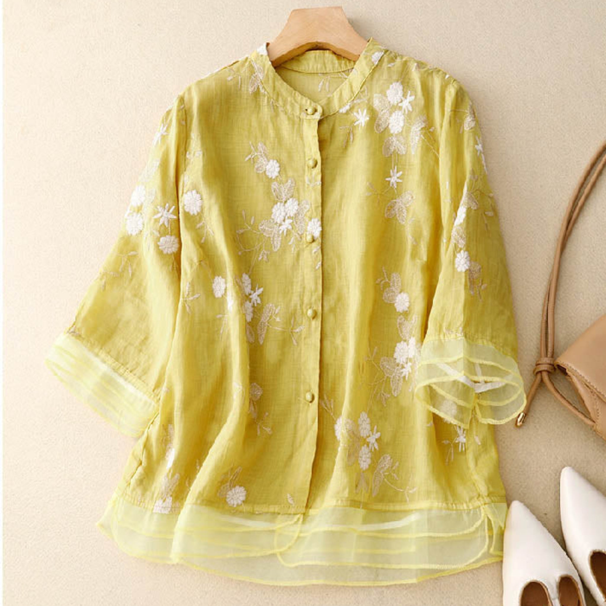 Amanda | Luchtige Zomer Blouse Met Bloemenprint