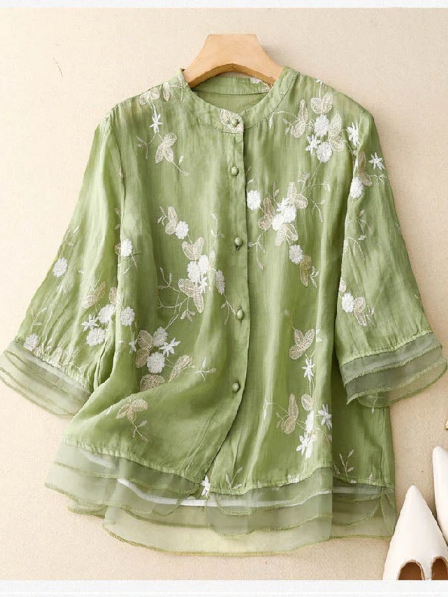 Amanda | Luchtige Zomer Blouse Met Bloemenprint