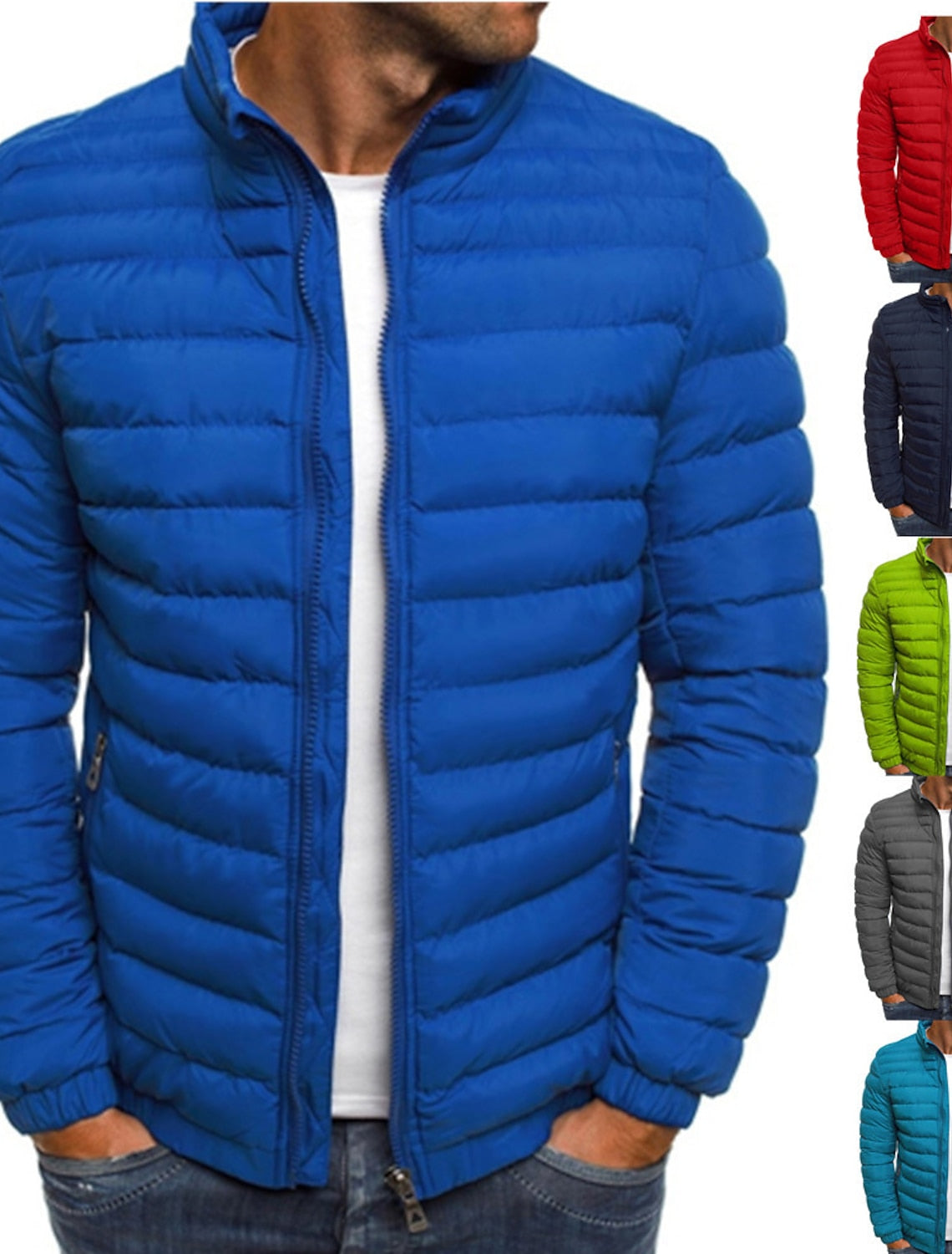 Puffer Jas Met Capuchon Heren