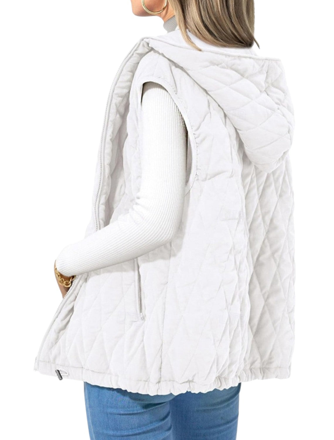 Dames Bodywarmer Met Capuchon