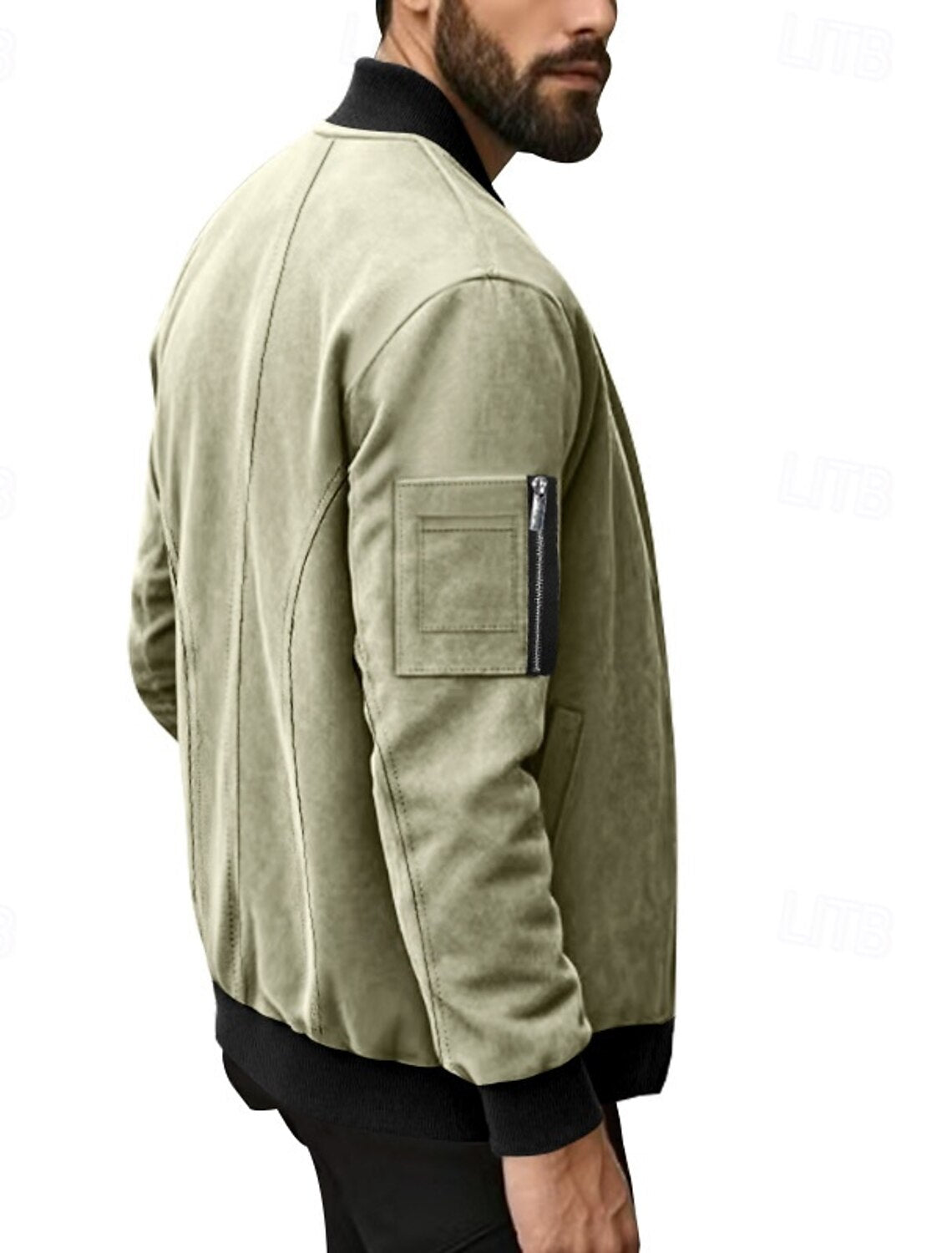 Suede Zomerjas Voor Heren