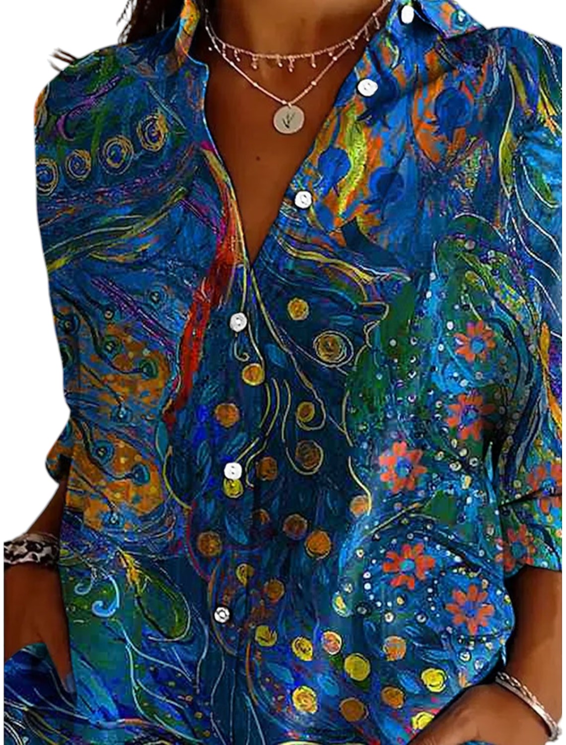 Zomerse Blouse Met Bloemenprint