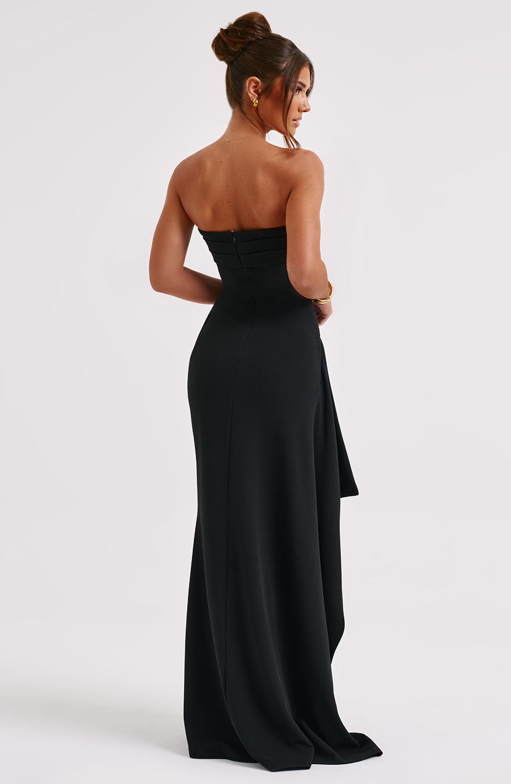 Strapless Off Shoulder Maxi Jurk